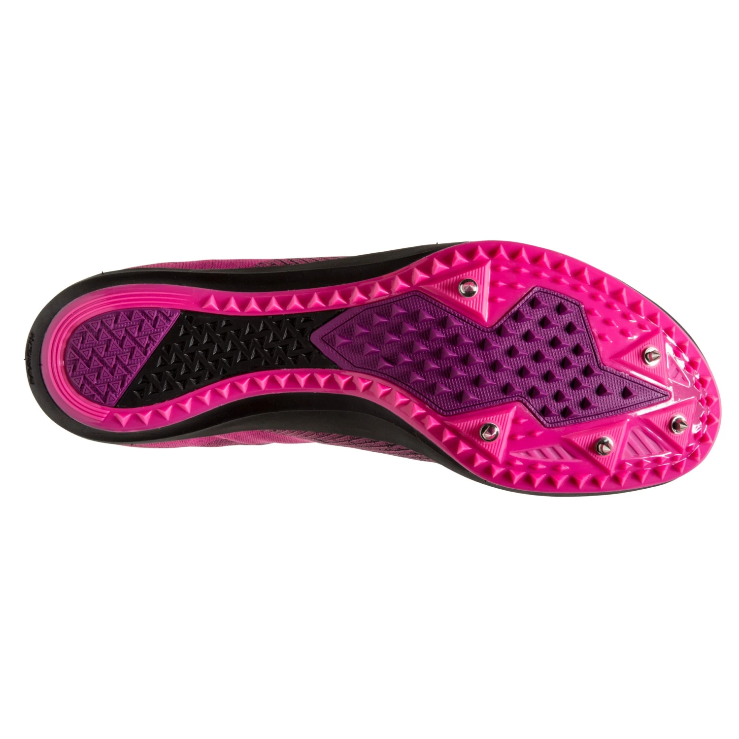 BROOKS Women's Mach 19 Track Spike - Black/Hollyhock/Pink- Regular (B) 6 BROOKS Women's Mach 19 Track Spike - Black/Hollyhock/Pink- Regular (B) - Image 6