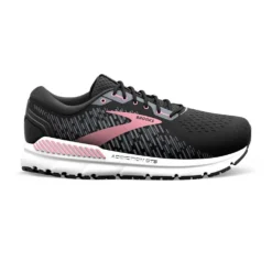 BROOKS Women's Addiction GTS 15 Running Shoe- Black/Ebony/Mauvewood- Extra Wide (2E)