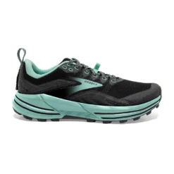 BROOKS Women's Cascadia 16 Trail Shoe- Black/Ebony/Yucca - Wide (D)