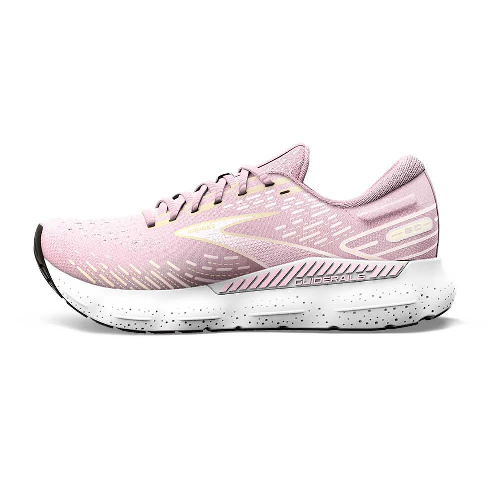 BROOKS Women's Glycerin GTS 20 Running Shoe- Pink/Yellow/White- Regular (B) 3 BROOKS Women's Glycerin GTS 20 Running Shoe- Pink/Yellow/White- Regular (B) - Image 3