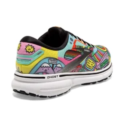 BROOKS Women's Ghost 15 Run Proud Running Shoe- Black/White/Multi- Regular (B) -Patagonia Shop 120380 058 H Ghost 15