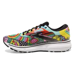 BROOKS Women's Ghost 15 Run Proud Running Shoe- Black/White/Multi- Regular (B) -Patagonia Shop 120380 058 M Ghost 15