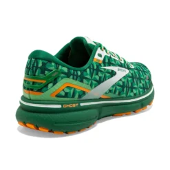 BROOKS Women's Ghost 15 Run Lucky - Green/White/Orange- Regular (B) -Patagonia Shop 120380 371 H Ghost 15