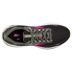 BROOKS Women's Adrenaline GTS 23 Running Shoe - Black/Gunmetal/Sharp Green- Wide (D) -Patagonia Shop 120381 037 O Adrenaline GTS 23