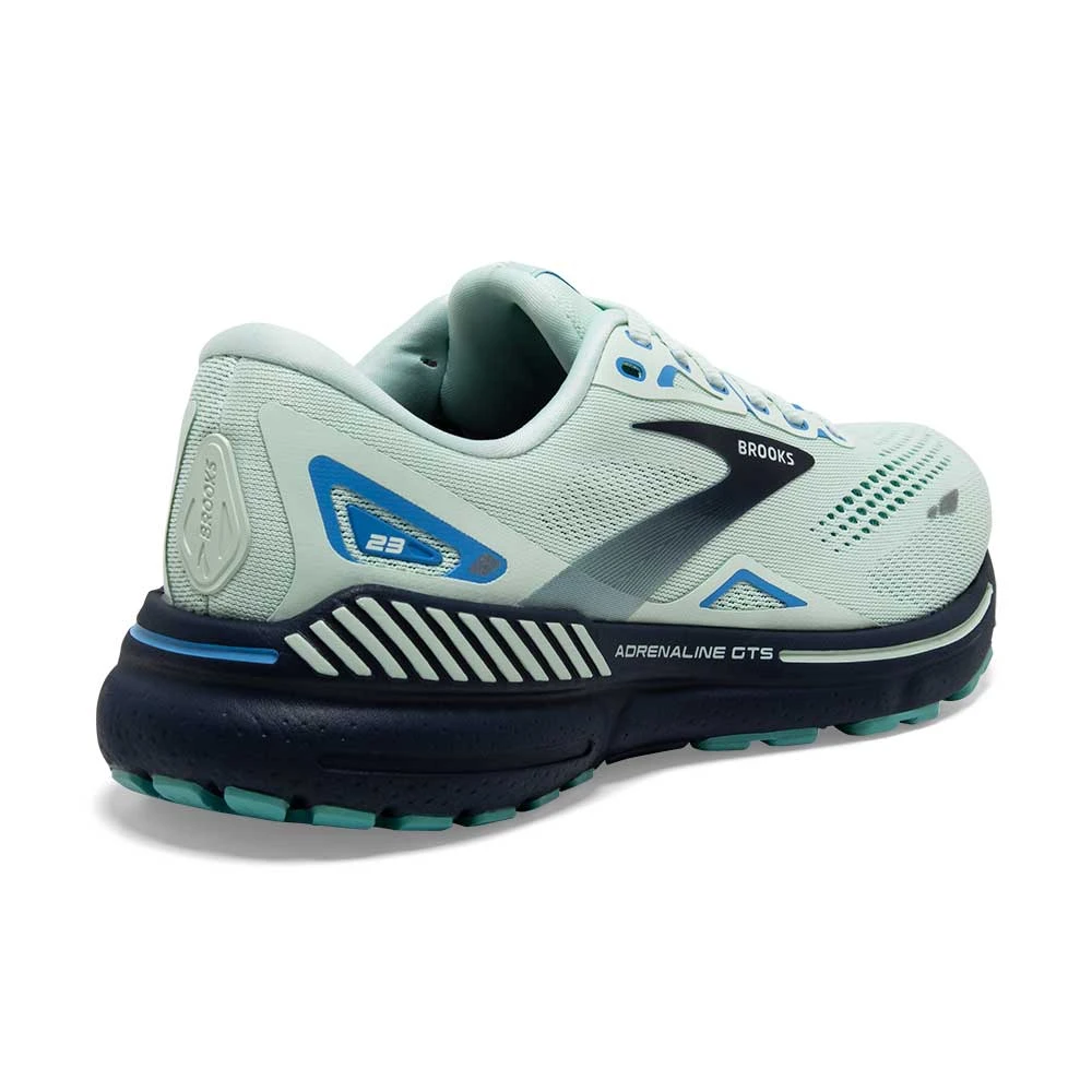 BROOKS Women's Adrenaline GTS 23 Running Shoe - Blue Glass/Nile Blue/Marina- Wide (D) 5 BROOKS Women's Adrenaline GTS 23 Running Shoe - Blue Glass/Nile Blue/Marina- Wide (D) - Image 5