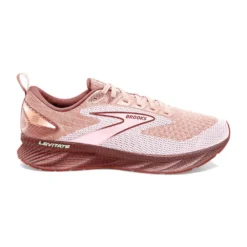 BROOKS Women's Levitate 6 Running Shoe - Peach Whip/Pink- Regular (B)