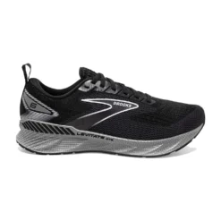 BROOKS Women's Levitate GTS 6 Running Shoe- Black/Ebony/White- Regular (B)