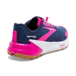BROOKS Women's Catamount 2 Trail Running Shoe- Peacoat/Pink/Biscuit- Regular (B) -Patagonia Shop 120388 425 H Catamount 2