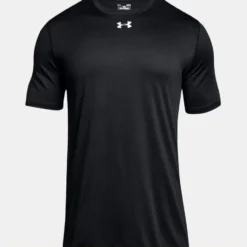 Under Armour Men's UA Locker 2.0 Short Sleeve Shirt - Black/Metallic Silver