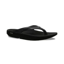 OOfos Women's OOlala Sandal - Black- Regular (B)