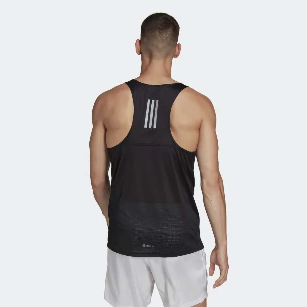 ADIDAS Men's Own The Run Singlet - Black 3 ADIDAS Men's Own The Run Singlet - Black - Image 3