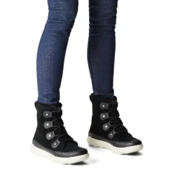 Sorel Women's Explorer II Joan Faux Fur Boot - Black/Fawn - Regular (B) -Patagonia Shop 1951631 010 a9