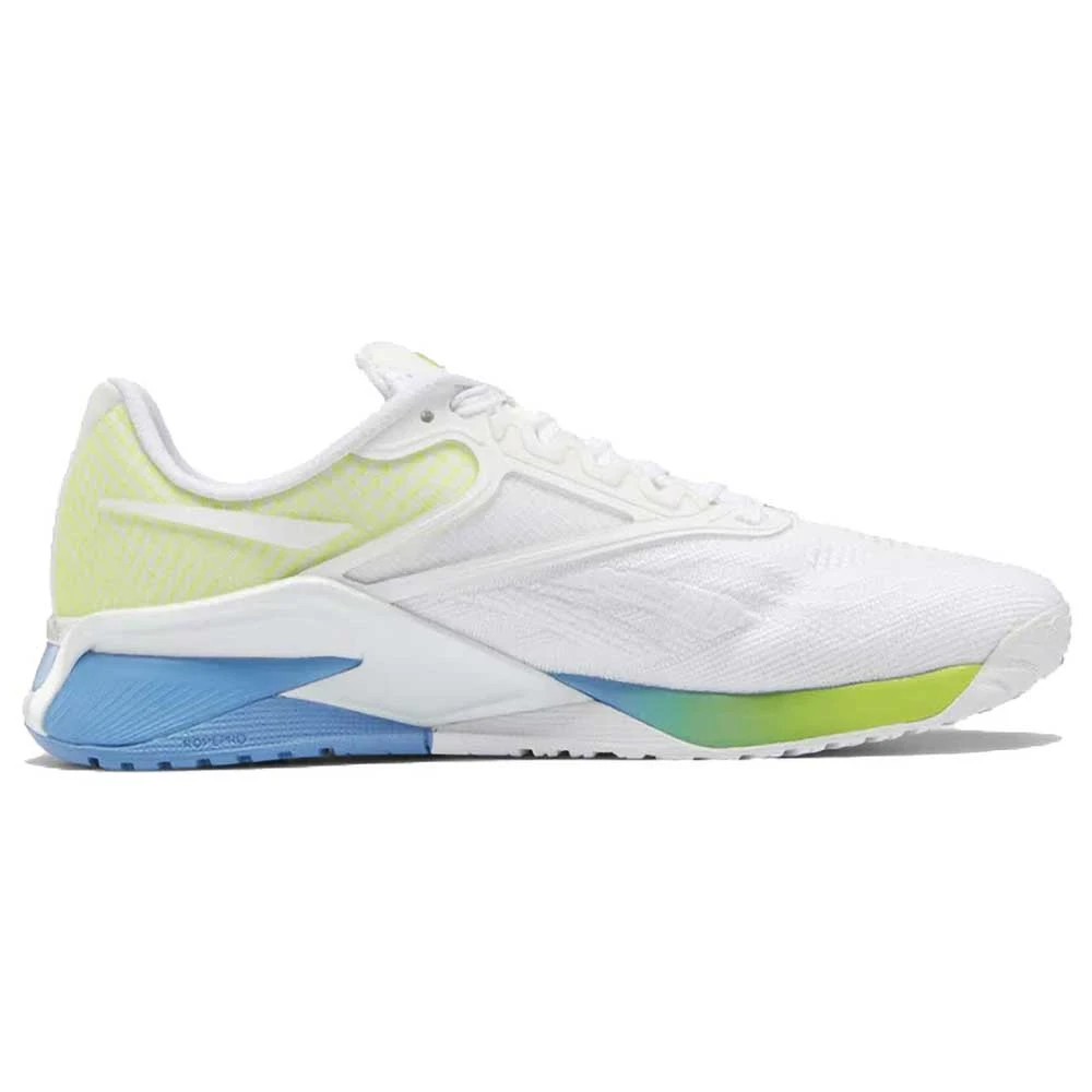 Reebok Women's Nano X2 Training Shoe - Ftwr White/Essential Blue/Acid Yellow - Regular (B) 1 Reebok Women's Nano X2 Training Shoe - Ftwr White/Essential Blue/Acid Yellow - Regular (B)