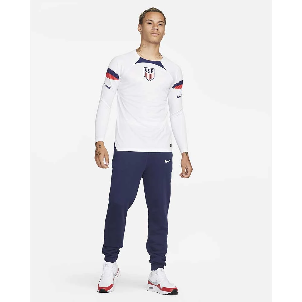 Nike Men's USA Dri-FIT Stadium Home Long Sleeve Jersey - White/Loyal Blue 2 Nike Men's USA Dri-FIT Stadium Home Long Sleeve Jersey - White/Loyal Blue - Image 2
