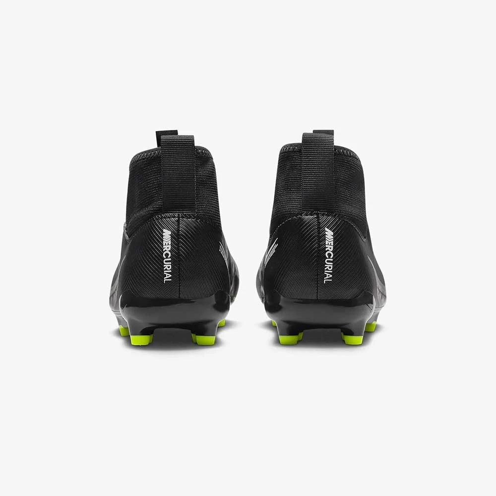 Nike Youth Zoom Mercurial Superfly 9 Academy FG Soccer Shoe/MG - Black/Dk Smoke 6 Nike Youth Zoom Mercurial Superfly 9 Academy FG Soccer Shoe/MG - Black/Dk Smoke - Image 6