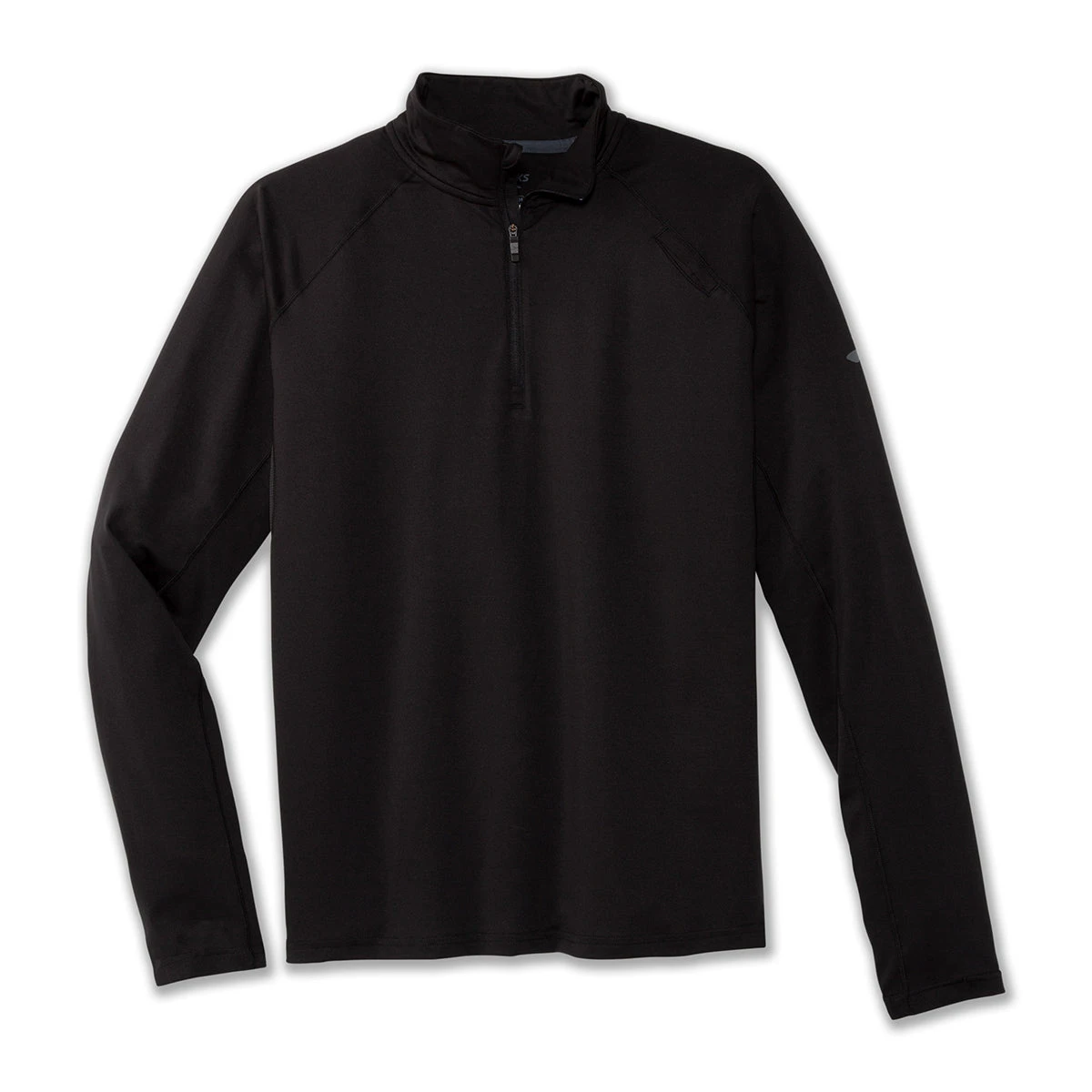 BROOKS Men's Dash 1/2 Zip Top - Black 1 BROOKS Men's Dash 1/2 Zip Top - Black