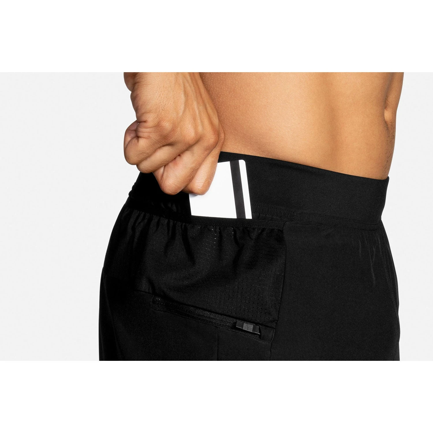 BROOKS Men's Sherpa 7" 2-In-1 Short - Black 7 BROOKS Men's Sherpa 7" 2-In-1 Short - Black - Image 7