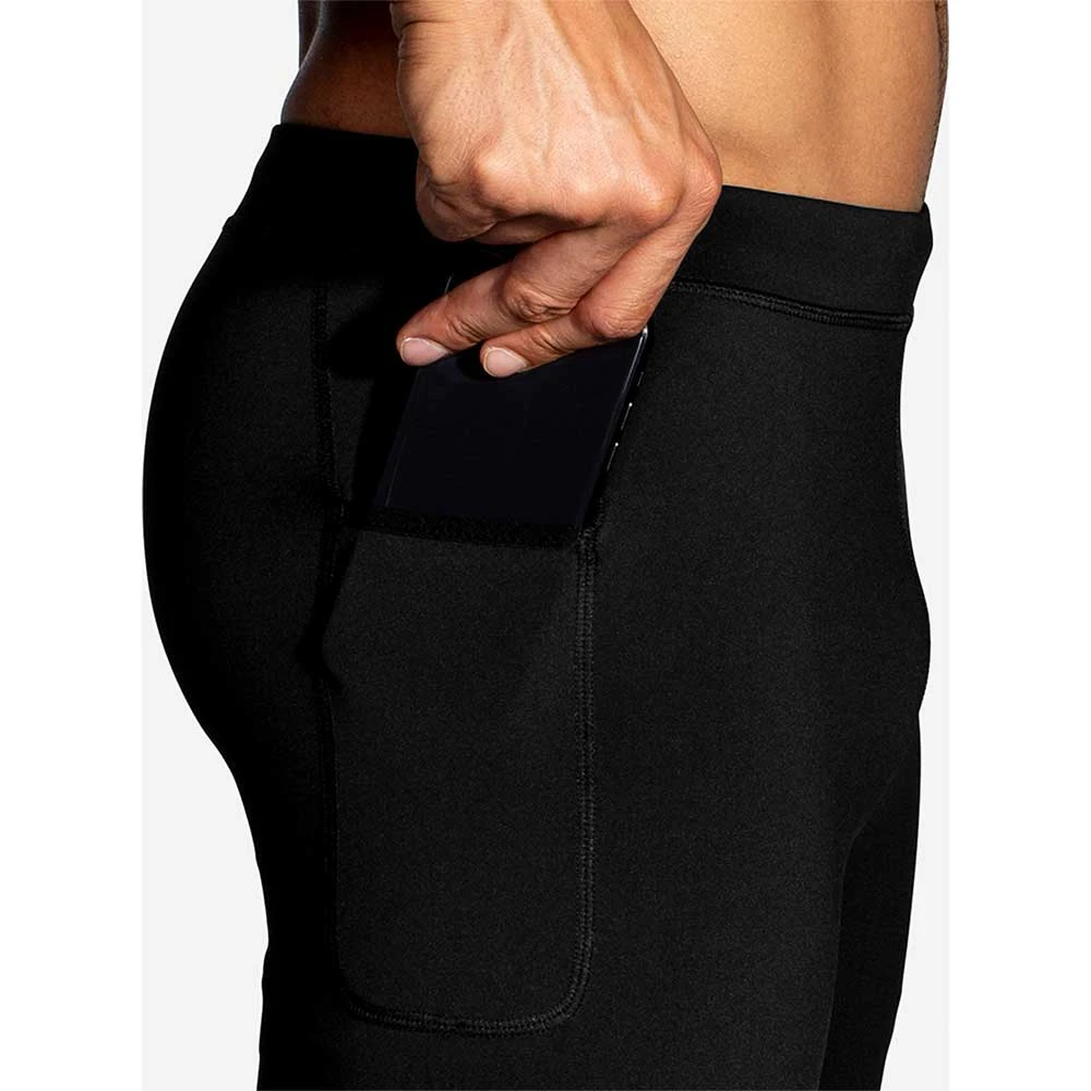 BROOKS Men's Source 9in Short Tight - Black 5 BROOKS Men's Source 9in Short Tight - Black - Image 5