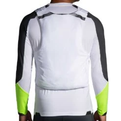 BROOKS Men's Run Visible Convertible Jacket - White/Asphalt/Nightlife 17 BROOKS Men's Run Visible Convertible Jacket - White/Asphalt/Nightlife -Patagonia Shop 211406 134 D10 Run Visible Convertible Jacket 1