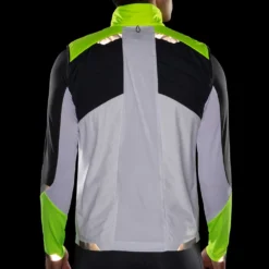 BROOKS Men's Run Visible Insulated Vest - White/Asphalt/Nightlife -Patagonia Shop 211407 134 D3 Run Visible Insulated Vest 1