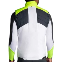 BROOKS Men's Run Visible Insulated Vest - White/Asphalt/Nightlife -Patagonia Shop 211407 134 MB Run Visible Insulated Vest 2