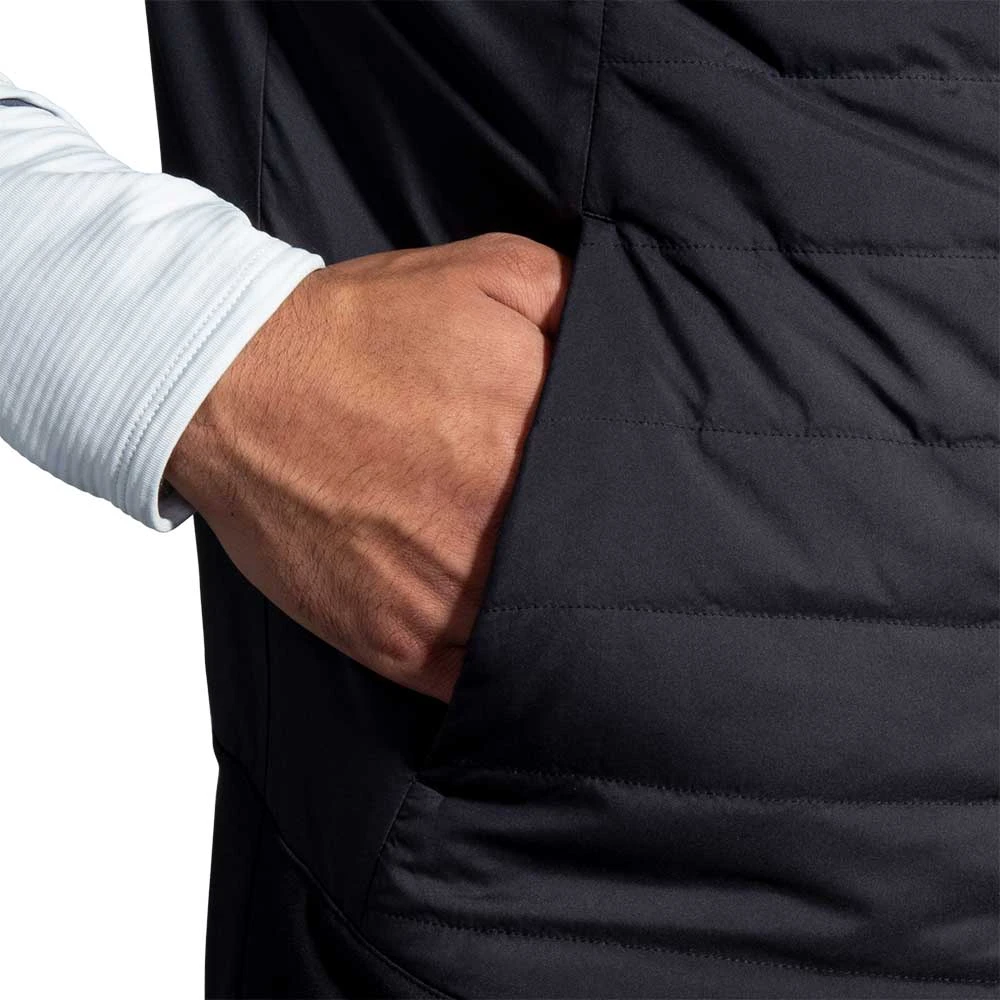 BROOKS Men's Shield Hybrid Vest 2.0 - Black 6 BROOKS Men's Shield Hybrid Vest 2.0 - Black - Image 6