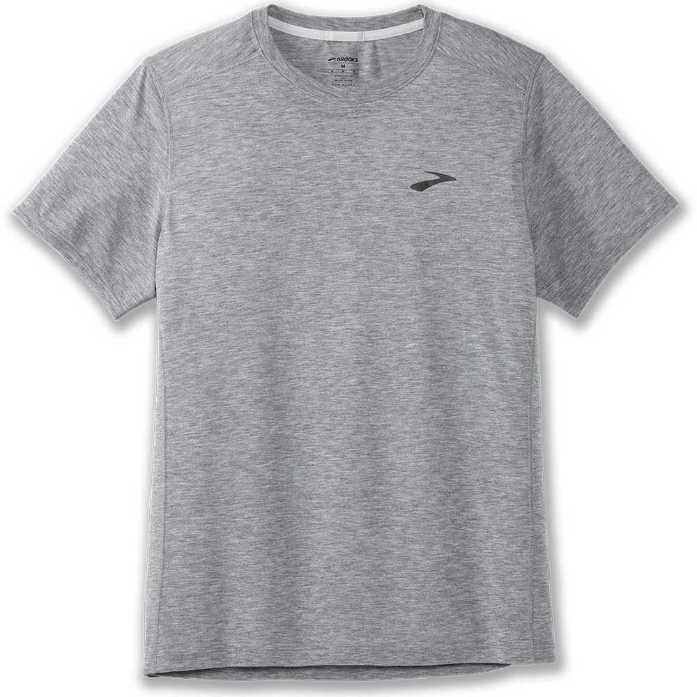 BROOKS Men's Distance Short Sleeve 2.0 Top - Heather Ash 1 BROOKS Men's Distance Short Sleeve 2.0 Top - Heather Ash