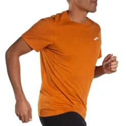 BROOKS Men's Distance Short Sleeve 2.0 Top- Htr Autumnal -Patagonia Shop 211453 858 MV Distance Short Sleeve 2