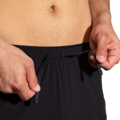 BROOKS Men's High Point 7" 2-in-1 Short - Black -Patagonia Shop 211454 001 D2 High Point 7in 2in1 Short