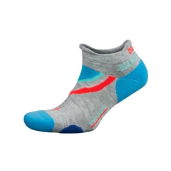 Balega Unisex UltraGlide No Show Running Socks - Mid Grey/Ethereal Blue