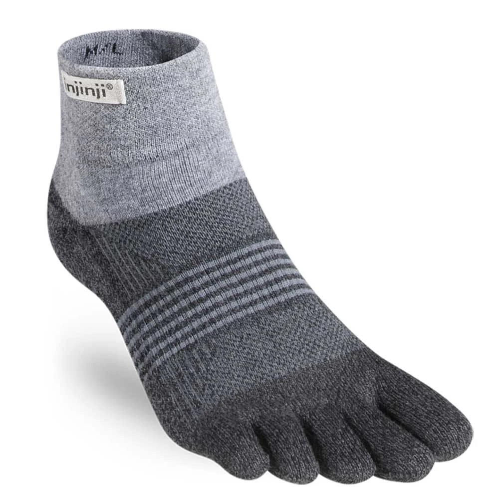 Injinji UnisexTrail Midweight Mini-Crew Coolmax - Granite 1 Injinji UnisexTrail Midweight Mini-Crew Coolmax - Granite