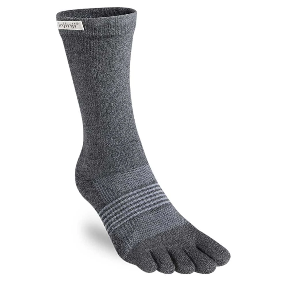 Injinji UnisexTrail Midweight Crew - Granite 1 Injinji UnisexTrail Midweight Crew - Granite
