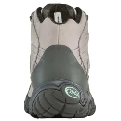 Oboz Women's Bridger Mid B-DRY Hiking Shoe- Frost Gray -Patagonia Shop 22102 Womens Bridger Mid B DRY FrostGray back 86104