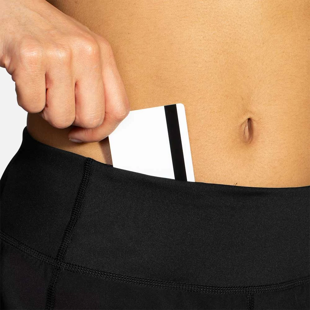 BROOKS Women's Chaser 5" 2-in-1 Short - Black 4 BROOKS Women's Chaser 5" 2-in-1 Short - Black - Image 4