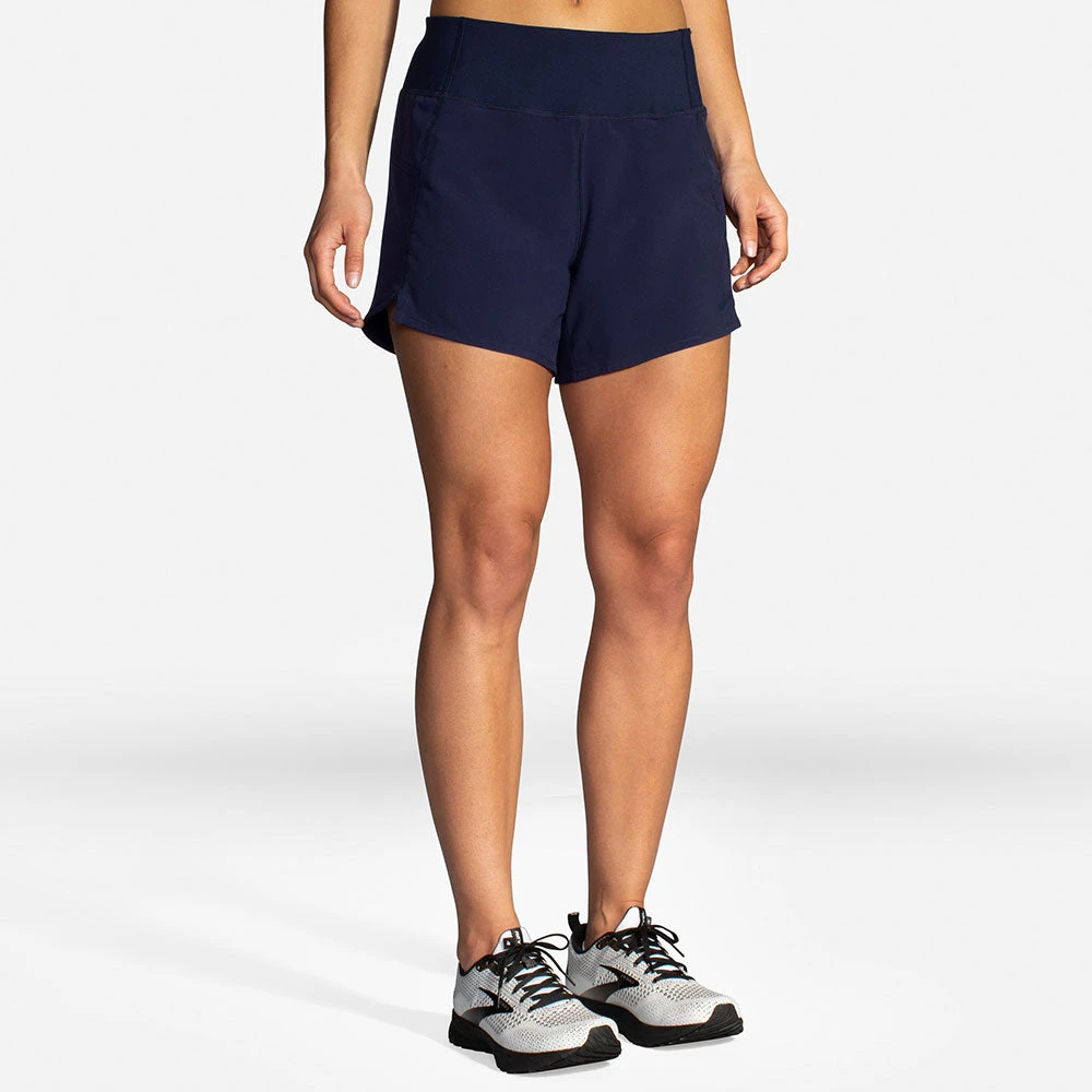 BROOKS Women's Chaser 5" Short - Navy 2 BROOKS Women's Chaser 5" Short - Navy - Image 2