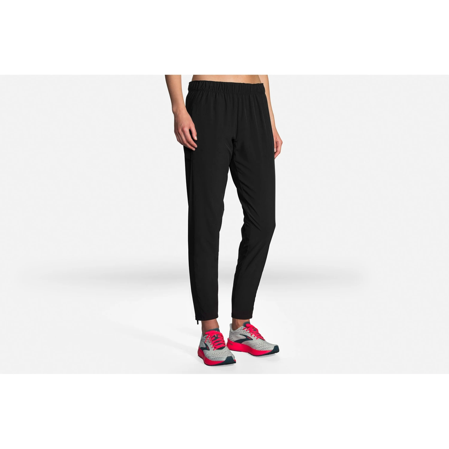 BROOKS Women's Shakeout Pant - Black 2 BROOKS Women's Shakeout Pant - Black - Image 2