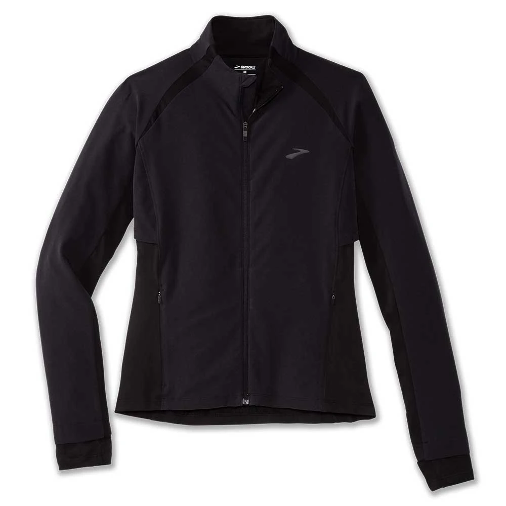 BROOKS Women's Fusion Hybrid Jacket - Black 1 BROOKS Women's Fusion Hybrid Jacket - Black