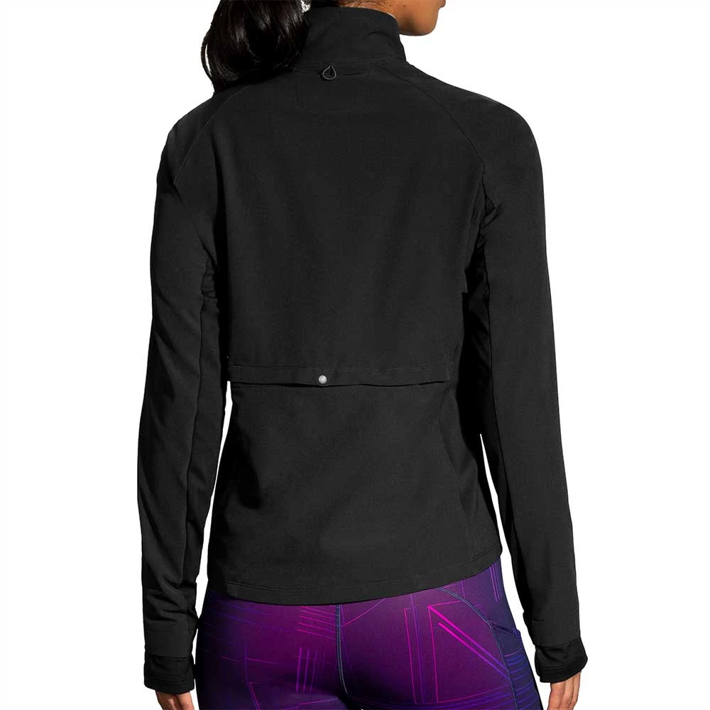 BROOKS Women's Fusion Hybrid Jacket - Black 2 BROOKS Women's Fusion Hybrid Jacket - Black - Image 2