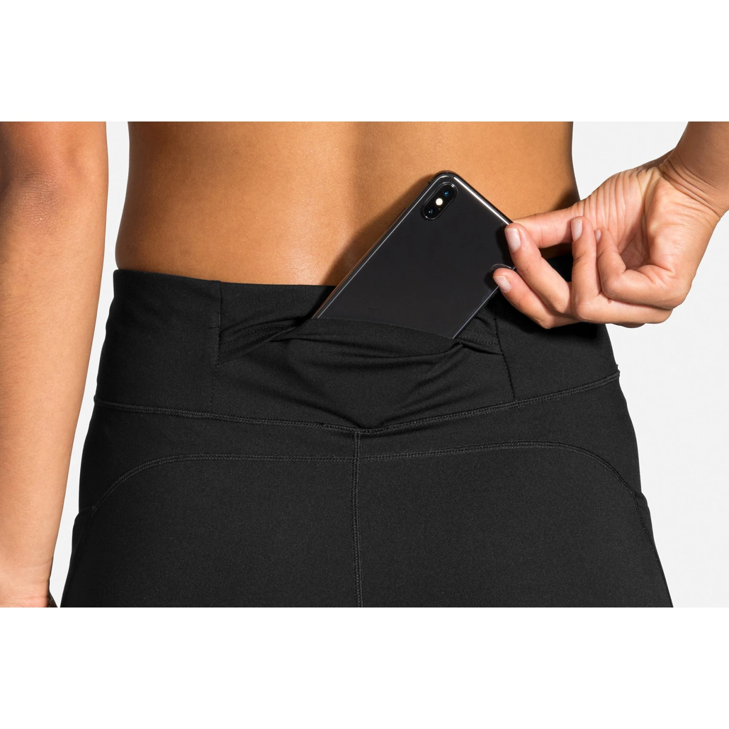 BROOKS Women's Momentum Thermal Tight - Black 6 BROOKS Women's Momentum Thermal Tight - Black - Image 6