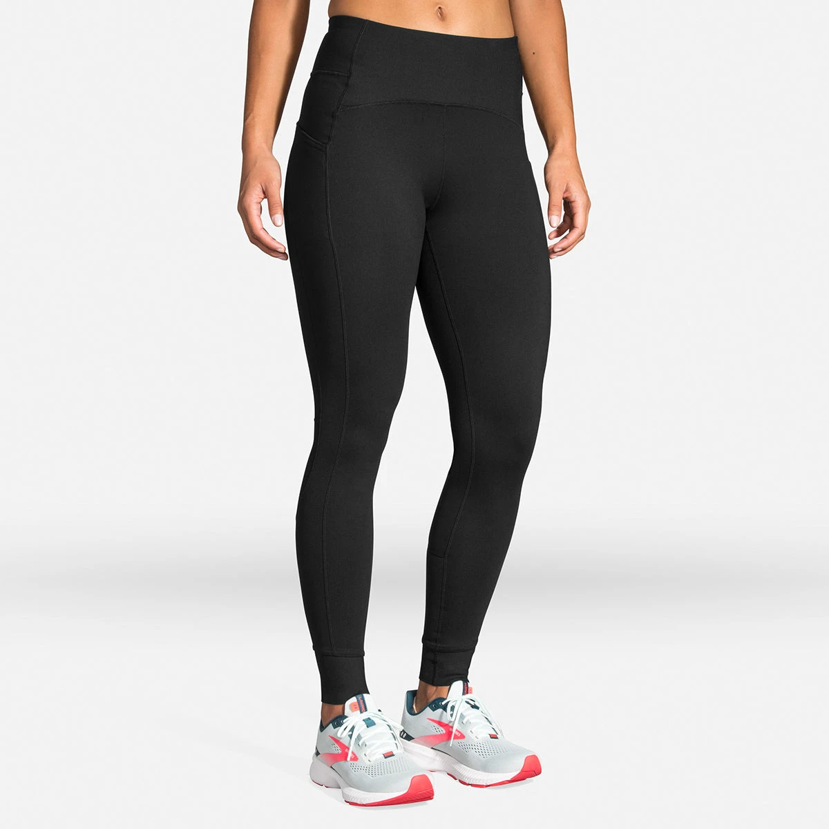 BROOKS Women's Momentum Thermal Tight - Black 3 BROOKS Women's Momentum Thermal Tight - Black - Image 3