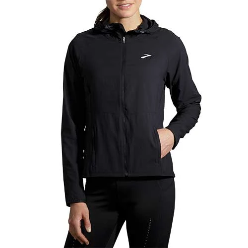 BROOKS Women's Canopy Jacket 2022 - Black 2 BROOKS Women's Canopy Jacket 2022 - Black - Image 2
