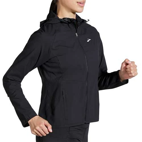 BROOKS Women's Canopy Jacket 2022 - Black 5 BROOKS Women's Canopy Jacket 2022 - Black - Image 5