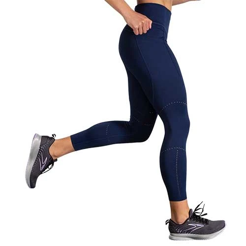 BROOKS Women's Method 7/8 Tight 2022 - Navy 5 BROOKS Women's Method 7/8 Tight 2022 - Navy - Image 5
