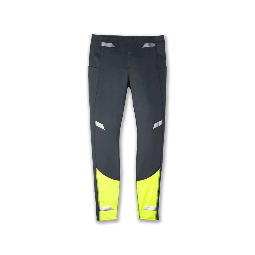 BROOKS Women's Run Visible Tight - Asphalt/Nightlife 1 BROOKS Women's Run Visible Tight - Asphalt/Nightlife