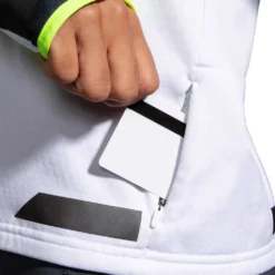 BROOKS Women's Run Visible Thermal Hoodie - White/Asphalt/Nightlife -Patagonia Shop 221559 134 D2 Run Visible Thermal Hoodie