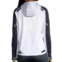 BROOKS Women's Run Visible Thermal Hoodie - White/Asphalt/Nightlife -Patagonia Shop 221559 134 MB Run Visible Thermal Hoodie