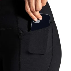 BROOKS Women's Moment 8" Short Tight - Black -Patagonia Shop 221585 001 D2 Moment 8in Short Tight