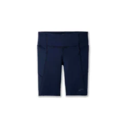 BROOKS Women's Moment 8in Short Tight - Navy