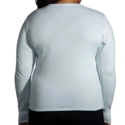 BROOKS Women's Distance Long Sleeve 2.0 - Htr Lt Slate/Run Your Own Way -Patagonia Shop 221610 487 MB Distance Long Sleeve 2