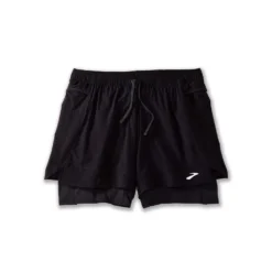 BROOKS Women's High Point 3in 2-in-1 Shorts - Black